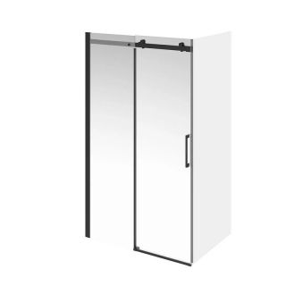 Душевая дверь Kerama Marazzi Cristallo CT.120.SD.BLK.M 120 см с функцией soft close стекло прозрачное профиль чёрный матовый